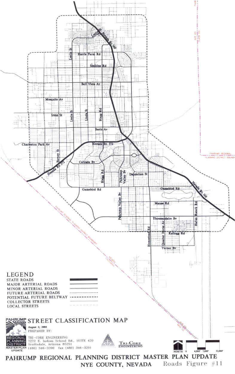 Pahrump Street Map